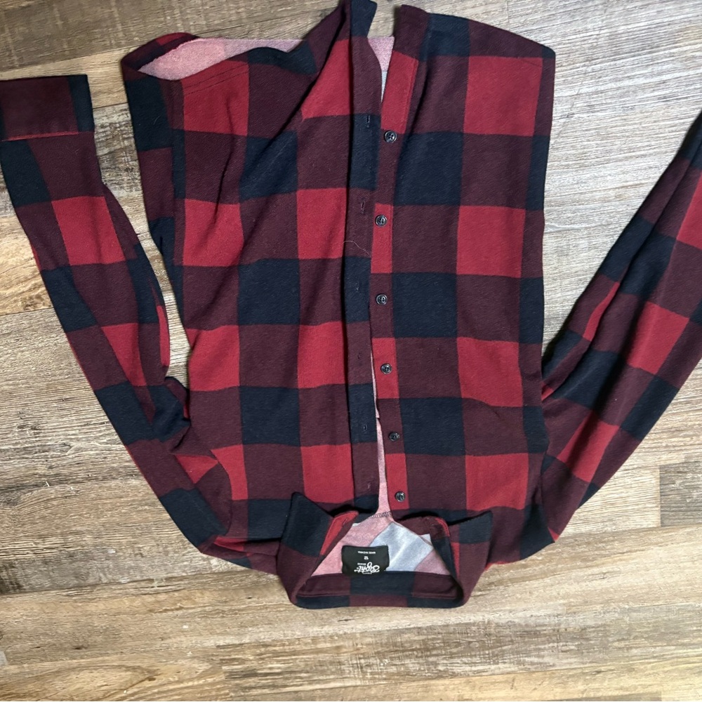 Eight Sixty Red and Black Plaid Button Down Shirt - Picture 3 of 5